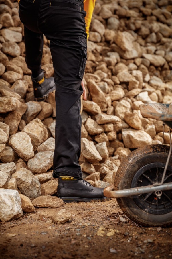 Bota De Trabajo Negra Holton Con Punta De Acero S3 Hro Src Caterpillar