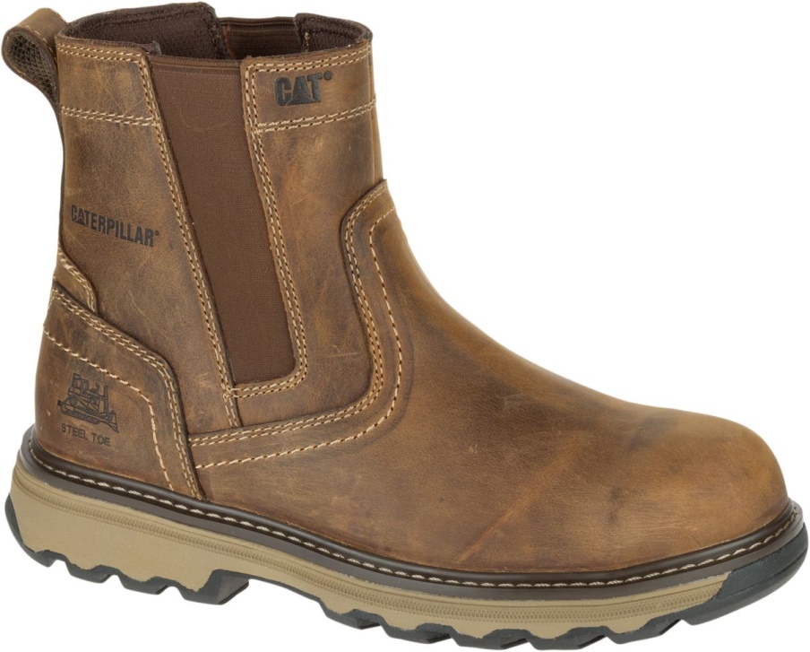Beige Oscuro Pelton Punta De Acero S1p Hro Sra Bota De Trabajo Caterpillar