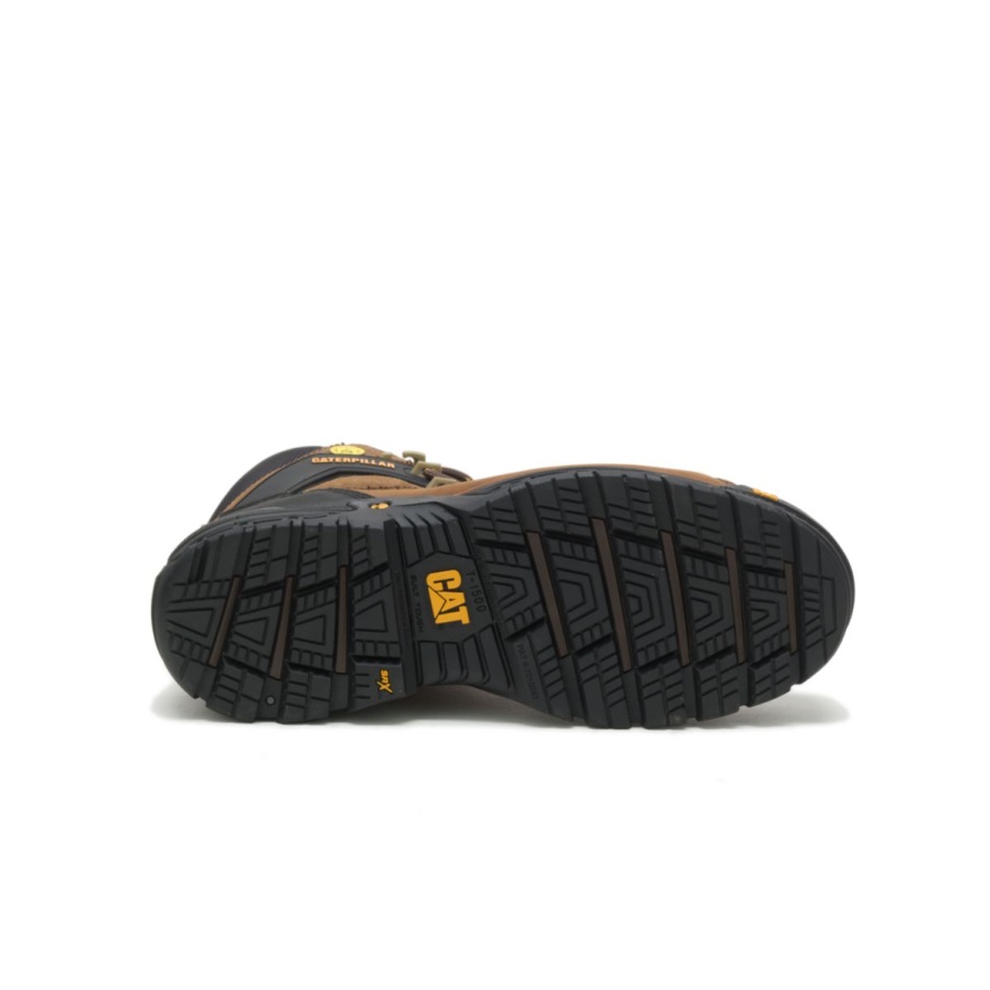 Marrón Oscuro Excavadora Lt 6'' S3 Wr Hro Sra Botas De Trabajo Caterpillar