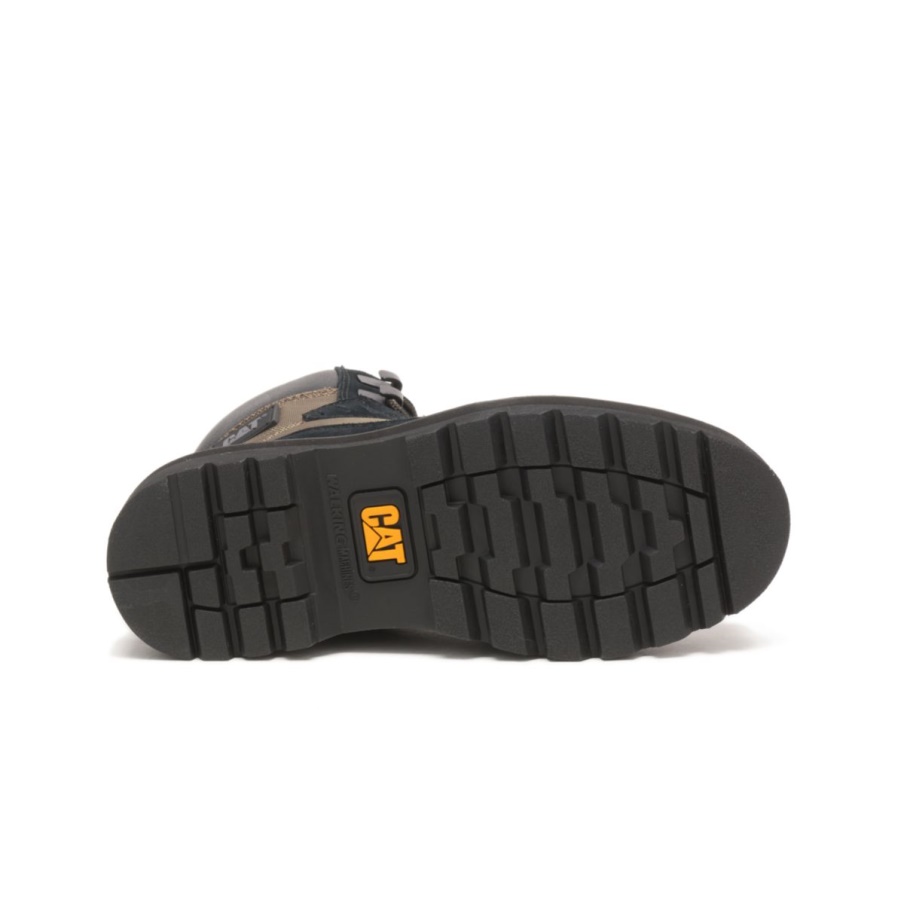 Bota Caterpillar Conquistar 2.0 En Negro Oliva Oscuro